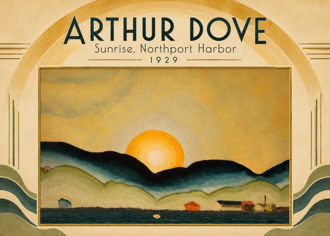 Arthur Dove Sunrise, Northport Harbor No6 - Poster