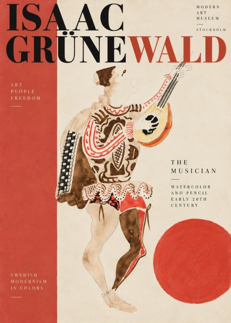 Isaac Grünewald The Lute Player No5 - Poster