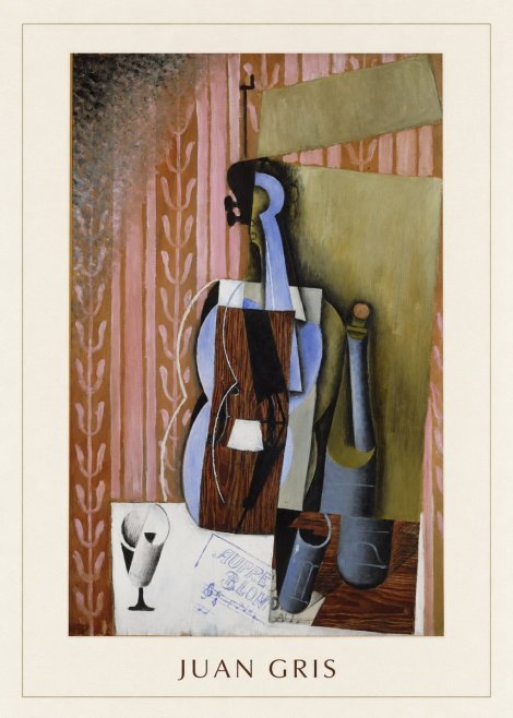 Juan Gris Still Life with Mandolin No4 - Poster