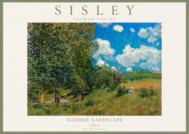 Sisley Summer Landscape No4 - Poster