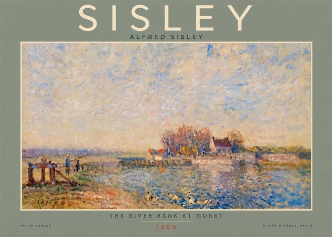Sisley The River Bank at Moret No6 - Poster