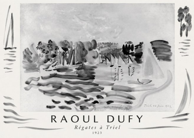 Raoul Dufy Régates À Triel No1 - Poster