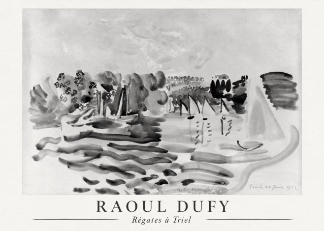 Raoul Dufy Régates À Triel No6 - Poster