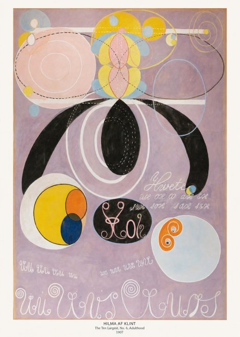 Hilma af Klint The Ten Largest, No. 6, Adulthood No6 - Poster