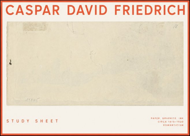 Caspar David Friedrich Study Sheet No2 - Poster