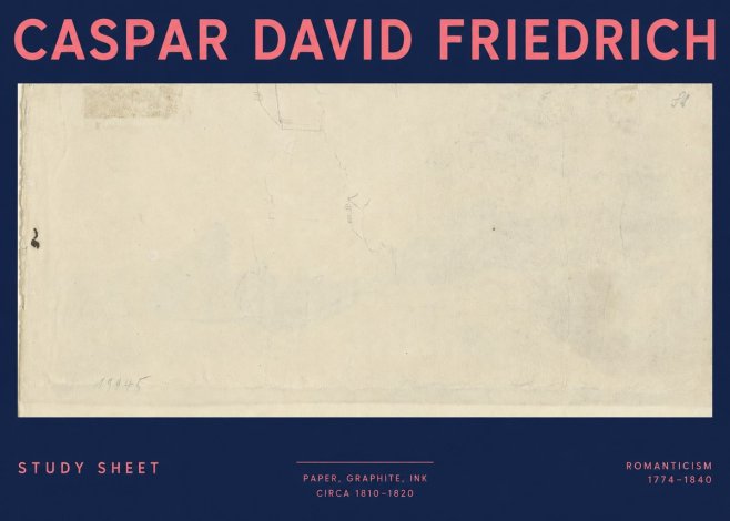 Caspar David Friedrich Study Sheet No3 - Poster