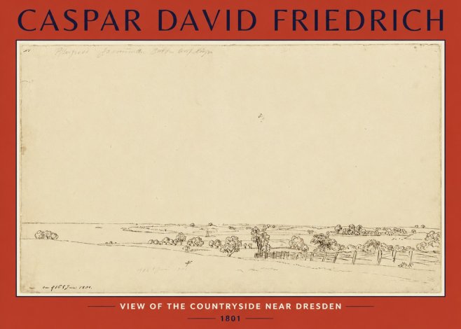 Caspar David Friedrich View of the Countryside Near Dresden No2 - Poster