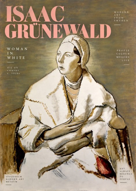 Isaac Grünewald The Woman in White No3 - Poster
