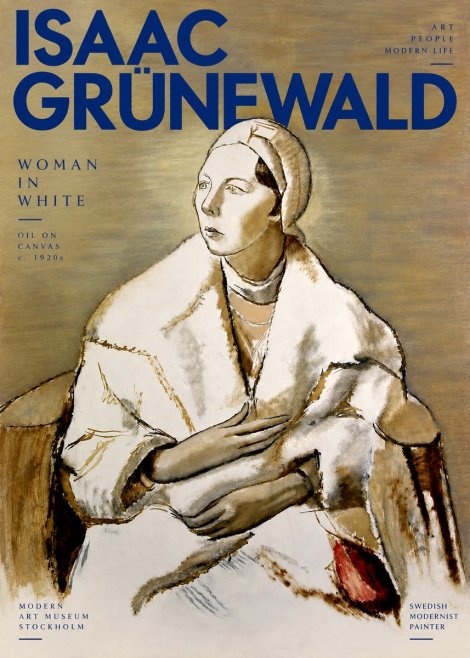 Isaac Grünewald The Woman in White No4 - Poster