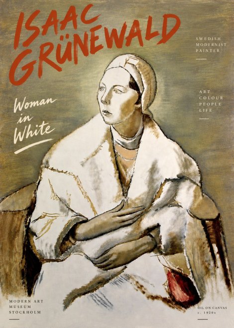 Isaac Grünewald The Woman in White No6 - Poster