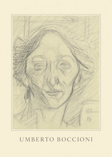 Umberto Boccioni Head of a Woman No3 - Poster