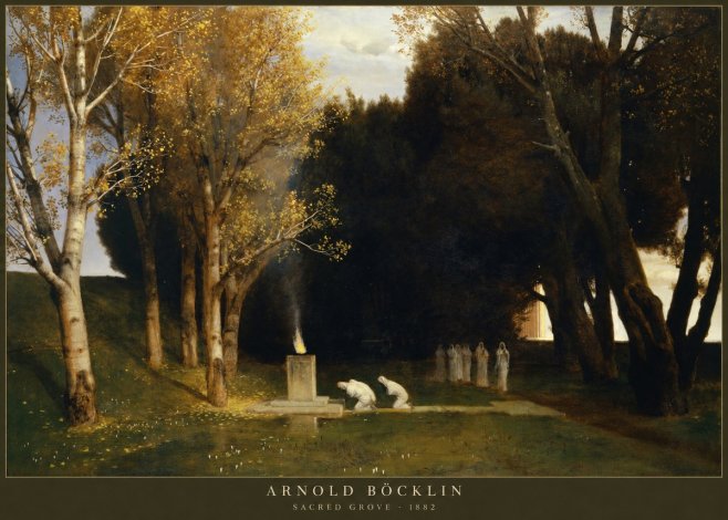 Arnold Böcklin Sacred Grove I No2 - Poster