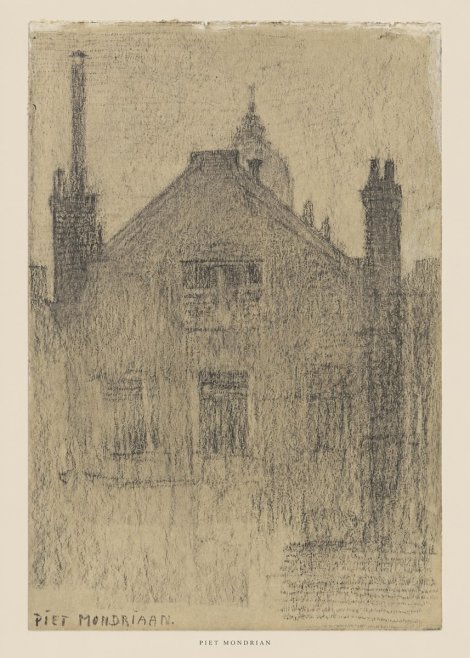 Piet Mondrian House Study No5 - Poster