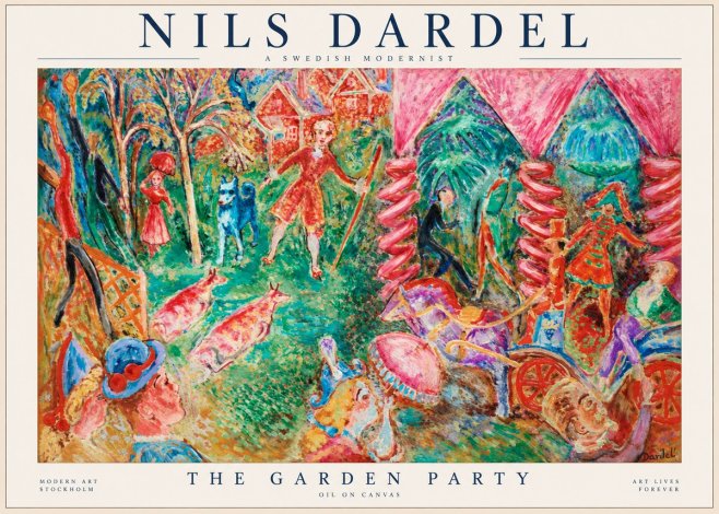 Nils Dardel The Garden Party No1 - Poster