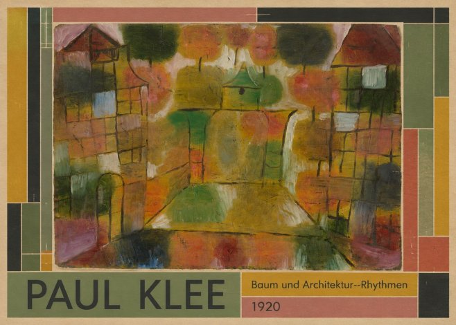 Paul Klee Baum Und Architektur--rhythmen No1 - Poster
