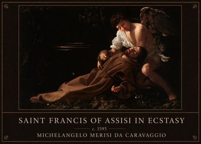 Michelangelo Merisi da Caravaggio Saint Francis of Assisi in Ecstasy No3 - Poster