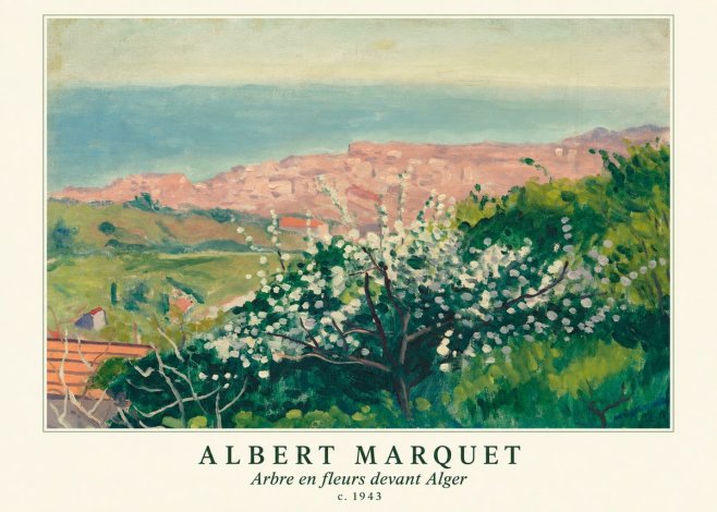 Albert Marquet Arbre En Fleurs Devant Alger No6 - Poster