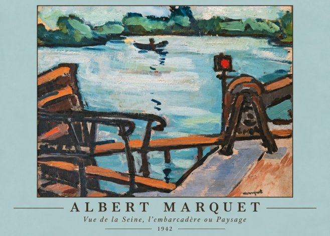 Albert Marquet Vue De La Seine, L'embarcadère Ou Paysage No1 - Poster