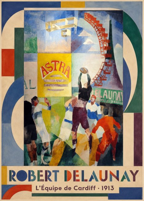 Robert Delaunay L'équipe De Cardiff - 1913 No1 - Poster