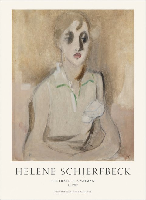 Helene Schjerfbeck Portrait of a Woman I No1 - Poster