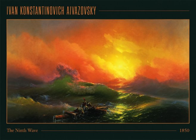 Ivan Konstantinovich Aivazovsky The Ninth Wave I No1 - Poster