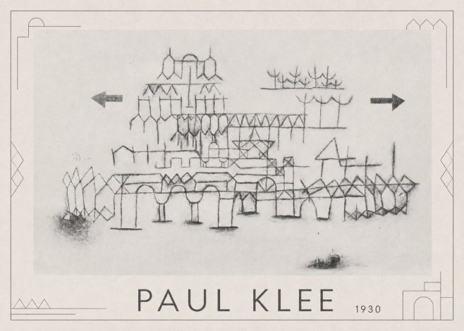 Paul Klee Architektur No1 - Poster
