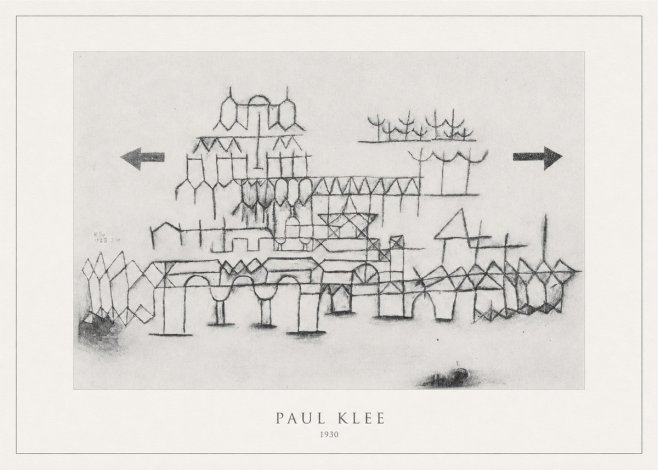 Paul Klee Architektur No4 - Poster