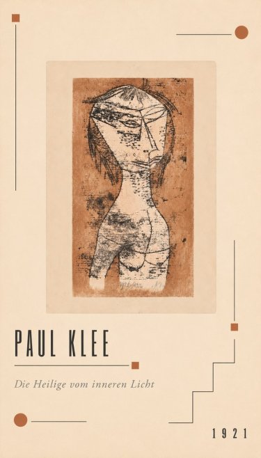 Paul Klee Die Heilige Vom Inneren Licht I No2 - Poster