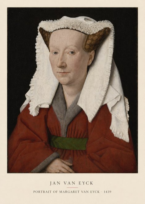 Jan van Eyck Portrait of Margaret Van Eyck I No5 - Poster