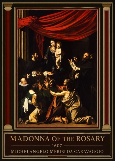 Michelangelo Merisi da Caravaggio Madonna of the Rosary No1 - Poster