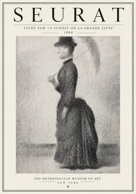 Seurat Study for "a Sunday on La Grande Jatte" No4 - Poster