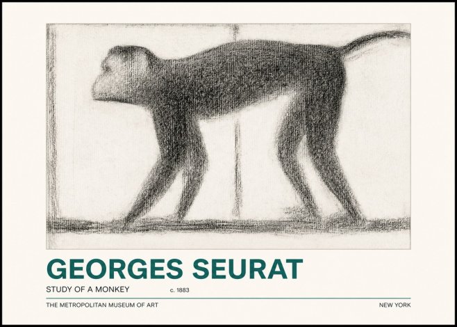 Seurat Study of a Monkey No2 - Poster