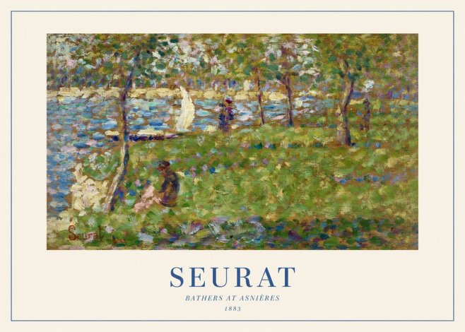 Seurat Bathers at Asnières I No1 - Poster