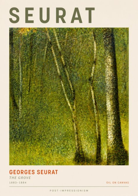 Seurat The Grove No5 - Poster