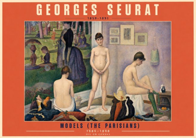 Seurat Models (the Parisians) No5 - Poster