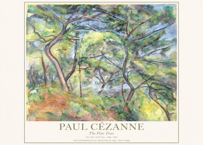 Paul Cézanne The Pine Trees No1 - Poster