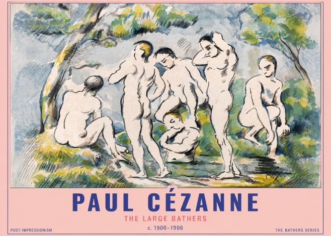 Paul Cézanne The Large Bathers I No3 - Poster
