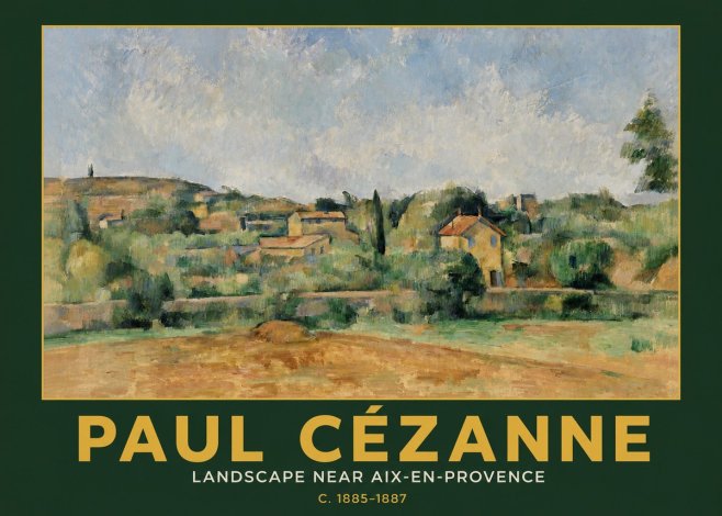 Paul Cézanne Landscape Near Aix-en-provence I No3 - Poster