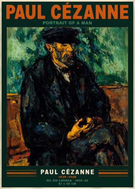 Paul Cézanne Portrait of a Man I No2 - Poster