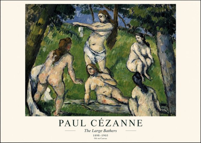 Paul Cézanne The Large Bathers III No1 - Poster