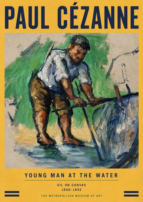 Paul Cézanne Young Man at the Water No5 - Poster