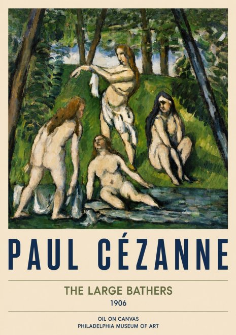 Paul Cézanne The Large Bathers IV No5 - Poster