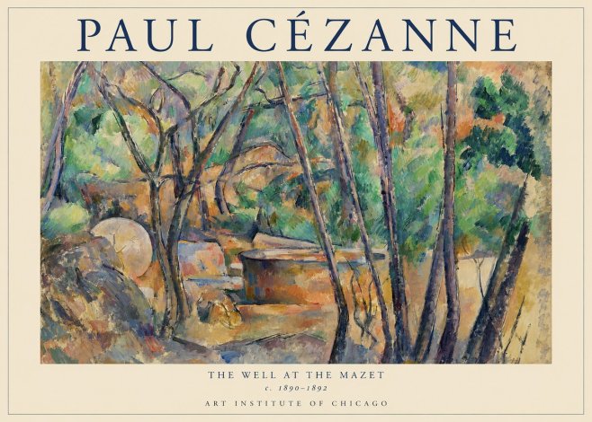 Paul Cézanne The Well at the Mazet No1 - Poster