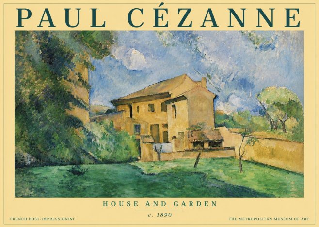 Paul Cézanne House and Garden No4 - Poster