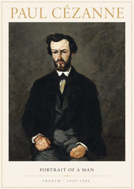 Paul Cézanne Portrait of a Man II No1 - Poster