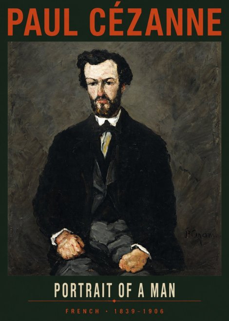 Paul Cézanne Portrait of a Man II No2 - Poster