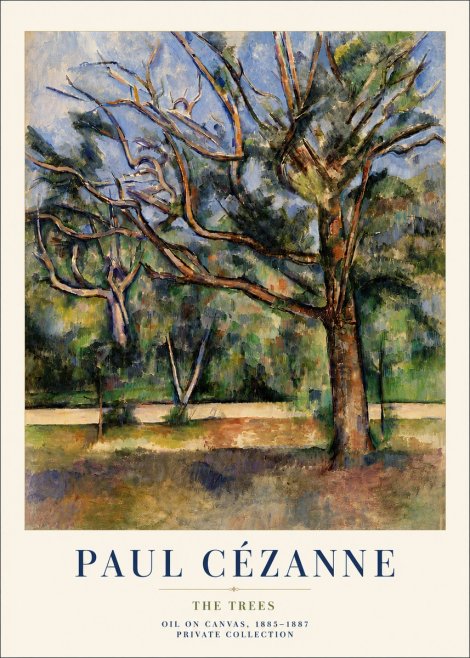 Paul Cézanne The Trees No6 - Poster