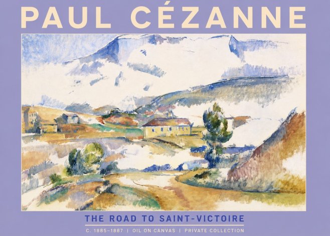 Paul Cézanne The Road to Saint-victoire No4 - Poster