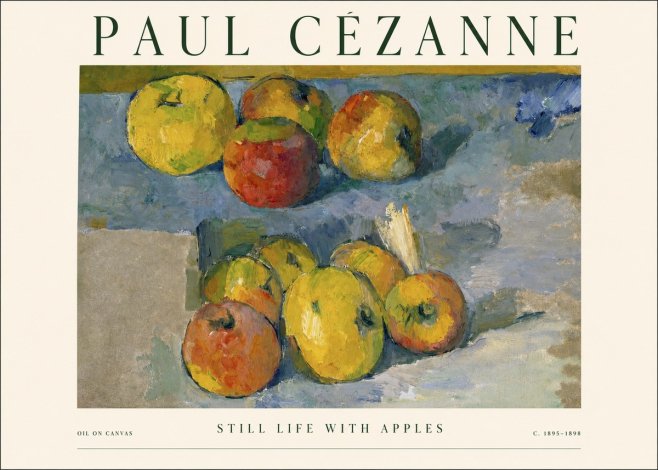 Paul Cézanne Still Life with Apples No1 - Poster