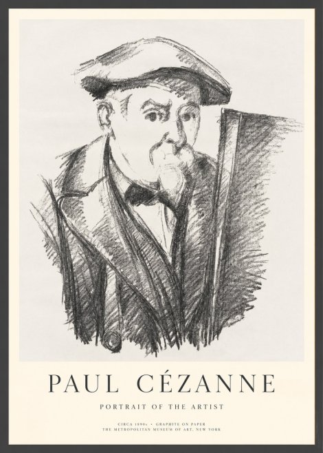 Paul Cézanne Portrait of the Artist III No1 - Poster